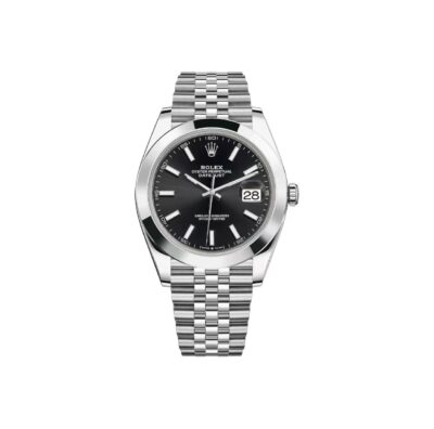 Rolex Datejust 41 Men's Watch in Oystersteel with Black Dial