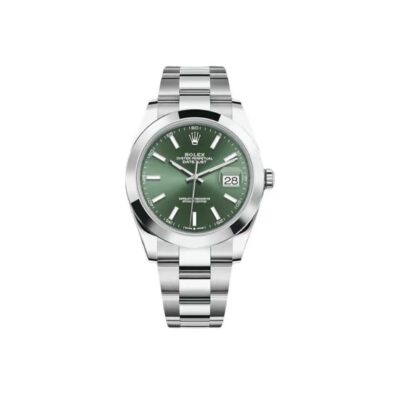 Rolex Datejust 41mm Green Dial Oystersteel Men's Watch