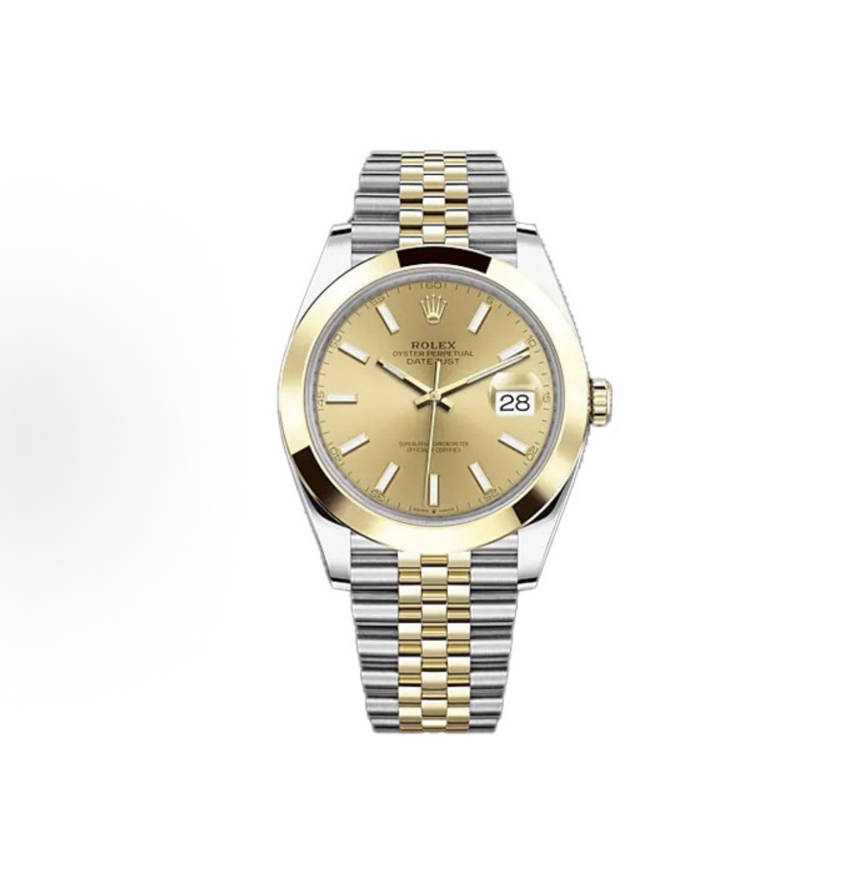 ROLEX Datejust 41 mm Gold Dial Oystersteel and Yellow Gold Men’s Watch